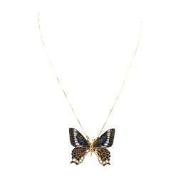 Collier Pendentif en or jaune et émail - Castafiore