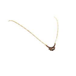Collier Pendentif en or jaune et grenats - Castafiore