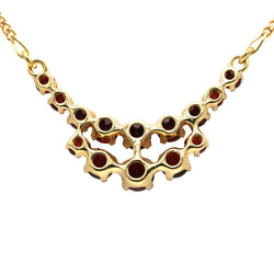 Collier Pendentif en or jaune et grenats - Castafiore