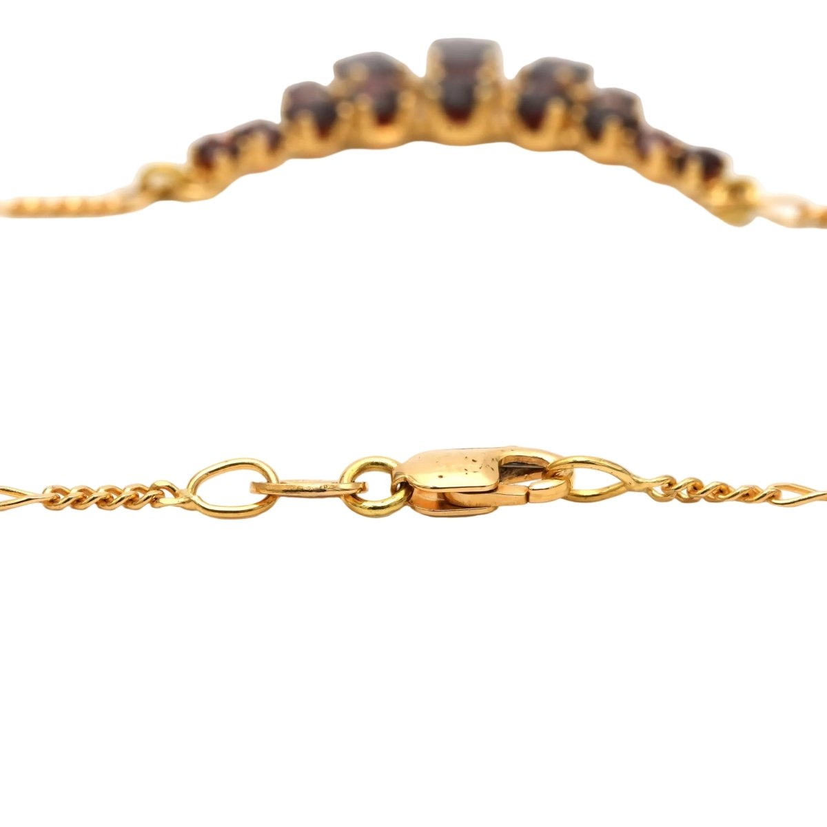 Collier Pendentif en or jaune et grenats - Castafiore
