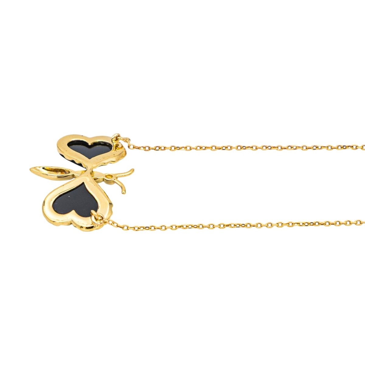 Collier Pendentif en or jaune et onyx - Castafiore