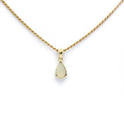 Collier pendentif en or jaune et opale - Castafiore