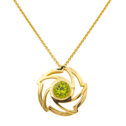 Collier Pendentif en or jaune et péridot - Castafiore