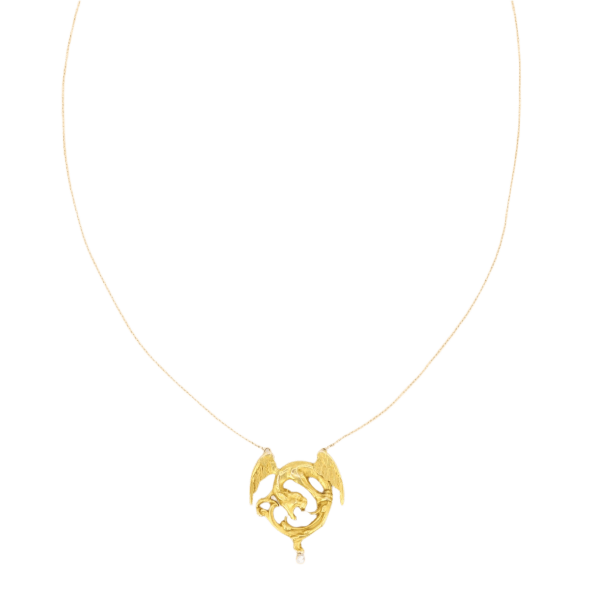 Collier Pendentif en or jaune et perle - Castafiore