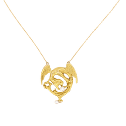 Collier Pendentif en or jaune et perle - Castafiore