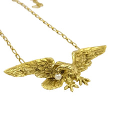 Collier Pendentif en or jaune et perle - Castafiore