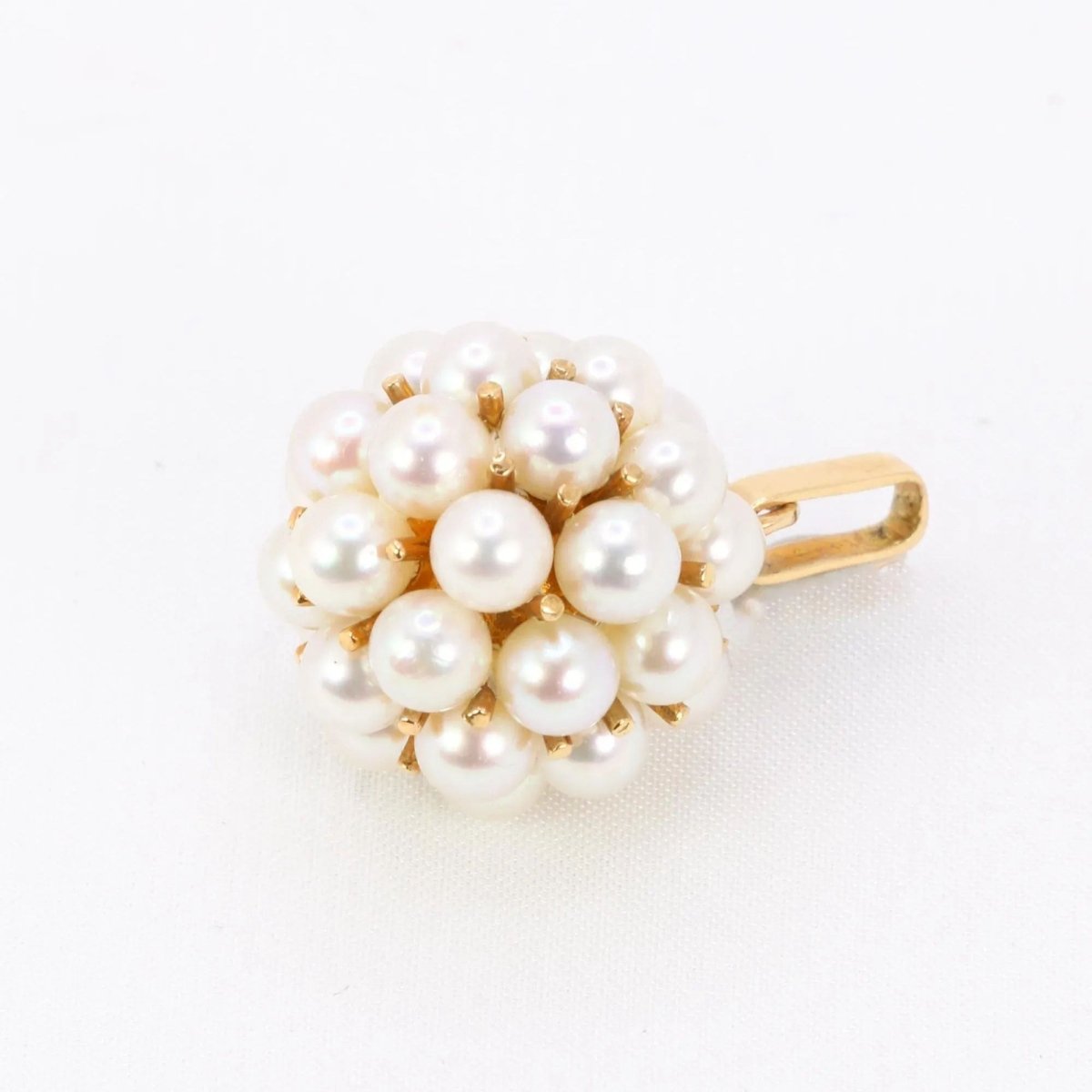 Collier Pendentif en or jaune et perles - Castafiore