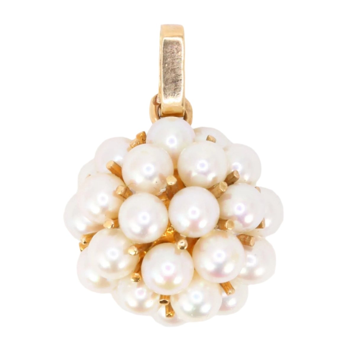 Collier Pendentif en or jaune et perles - Castafiore