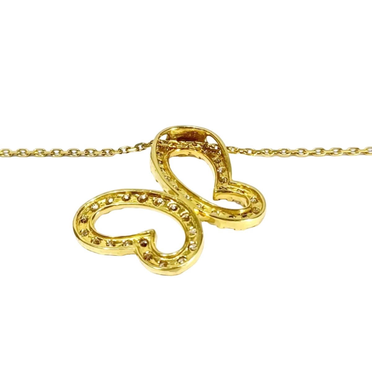 Collier Pendentif en or jaune et zircons - Castafiore