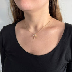 Collier Pendentif en or jaune et zircons - Castafiore