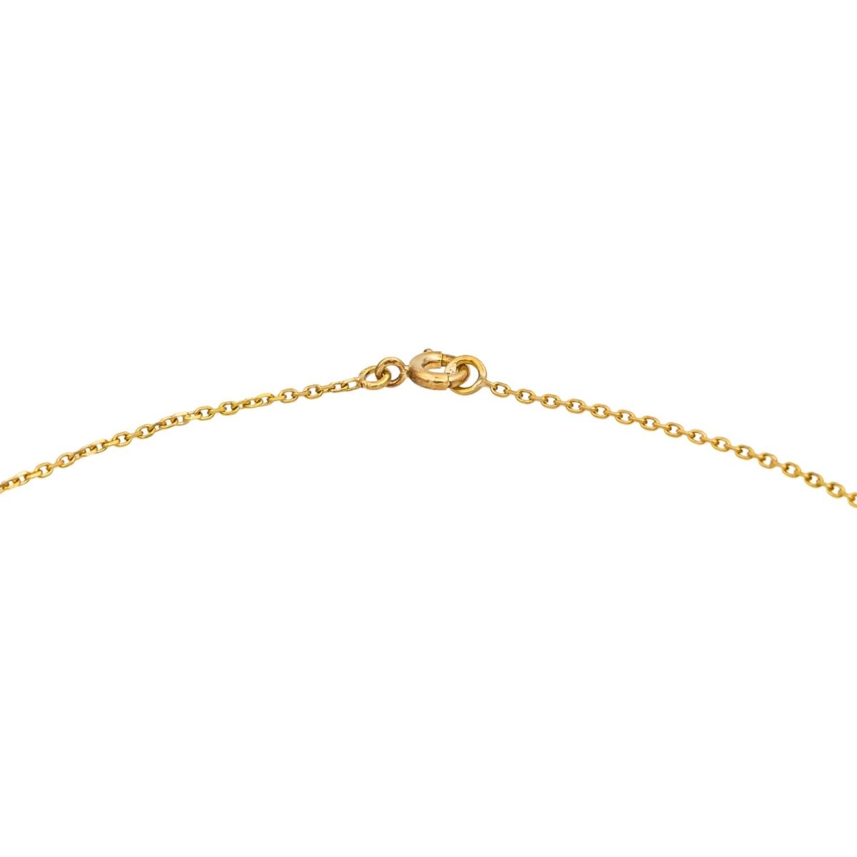 Collier Pendentif en or jaune, malachite et diamant - Castafiore