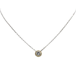 Collier Pendentif en or jaune, or blanc et diamant - Castafiore