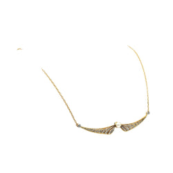 Collier Pendentif en or jaune, perle et diamants - Castafiore