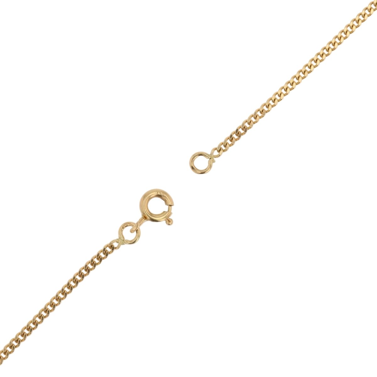 Gourmet link chain with antique pearl motif and diamonds