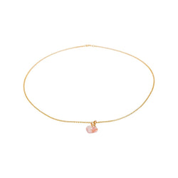 Collier Pendentif en or jaune, quartz et diamants - Castafiore