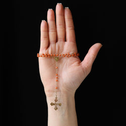 Collier Pendentif en or rose et corail - Castafiore