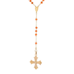 Collier Pendentif en or rose et corail - Castafiore