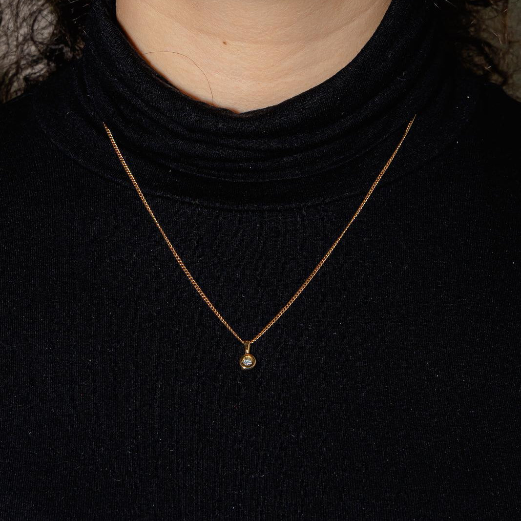 Collier Pendentif en or rose et diamant - Castafiore