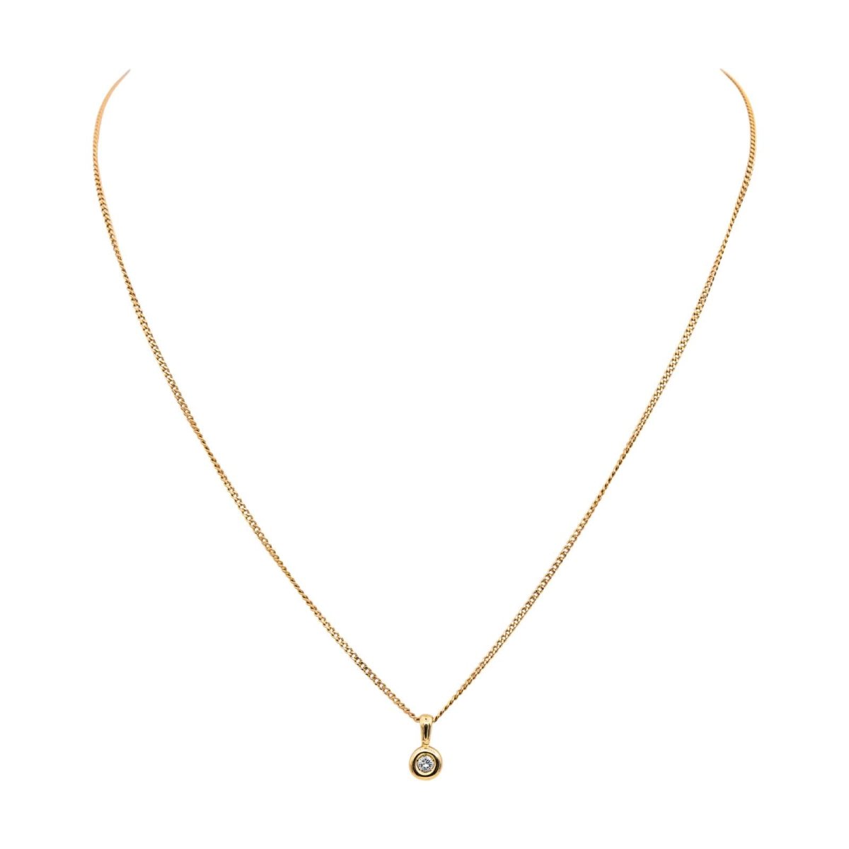 Collier Pendentif en or rose et diamant - Castafiore