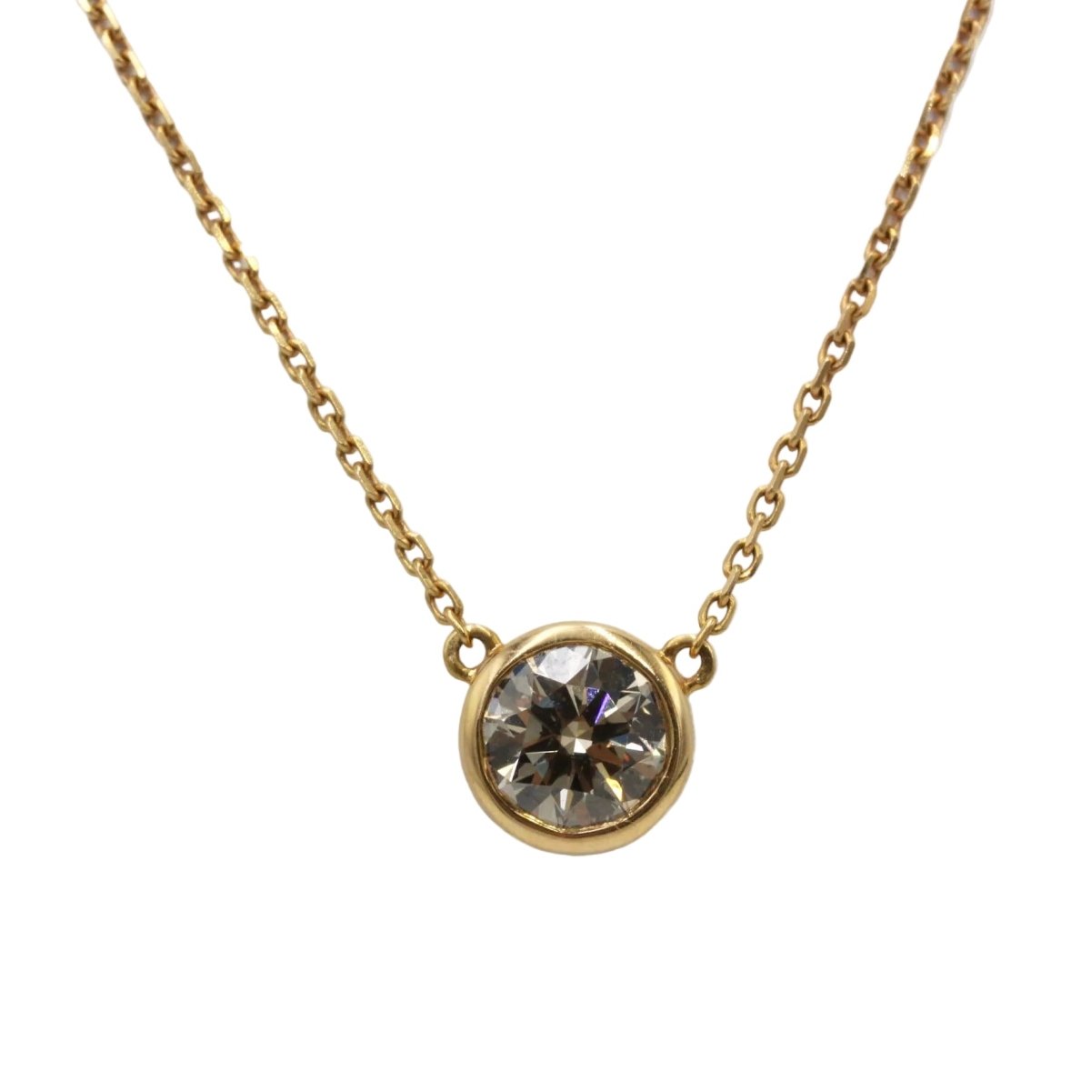 Collier Pendentif en or rose et diamant