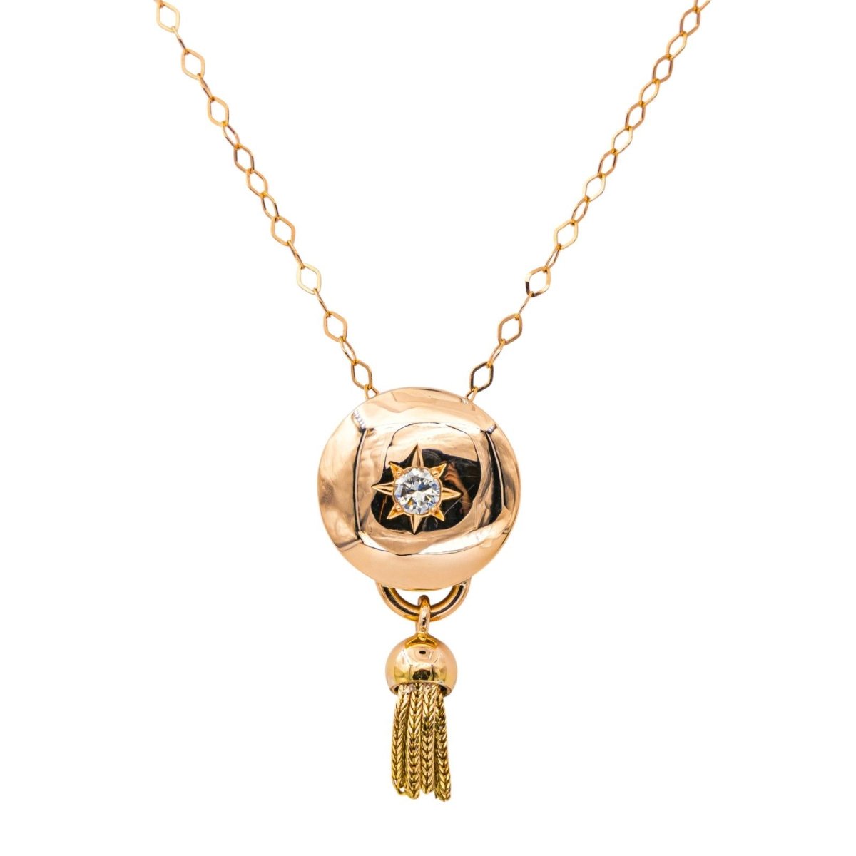 Collier Pendentif en or rose et diamant - Castafiore