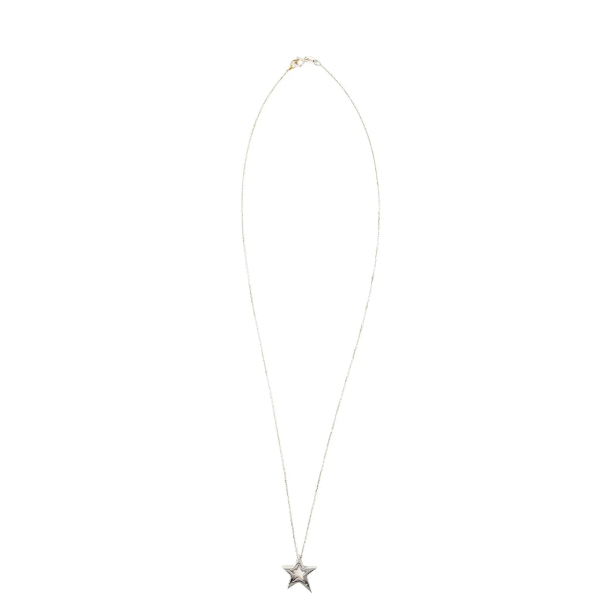 Collier Pendentif Étoile en or blanc et diamants - Castafiore