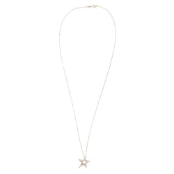 Collier Pendentif Étoile en or blanc et diamants - Castafiore