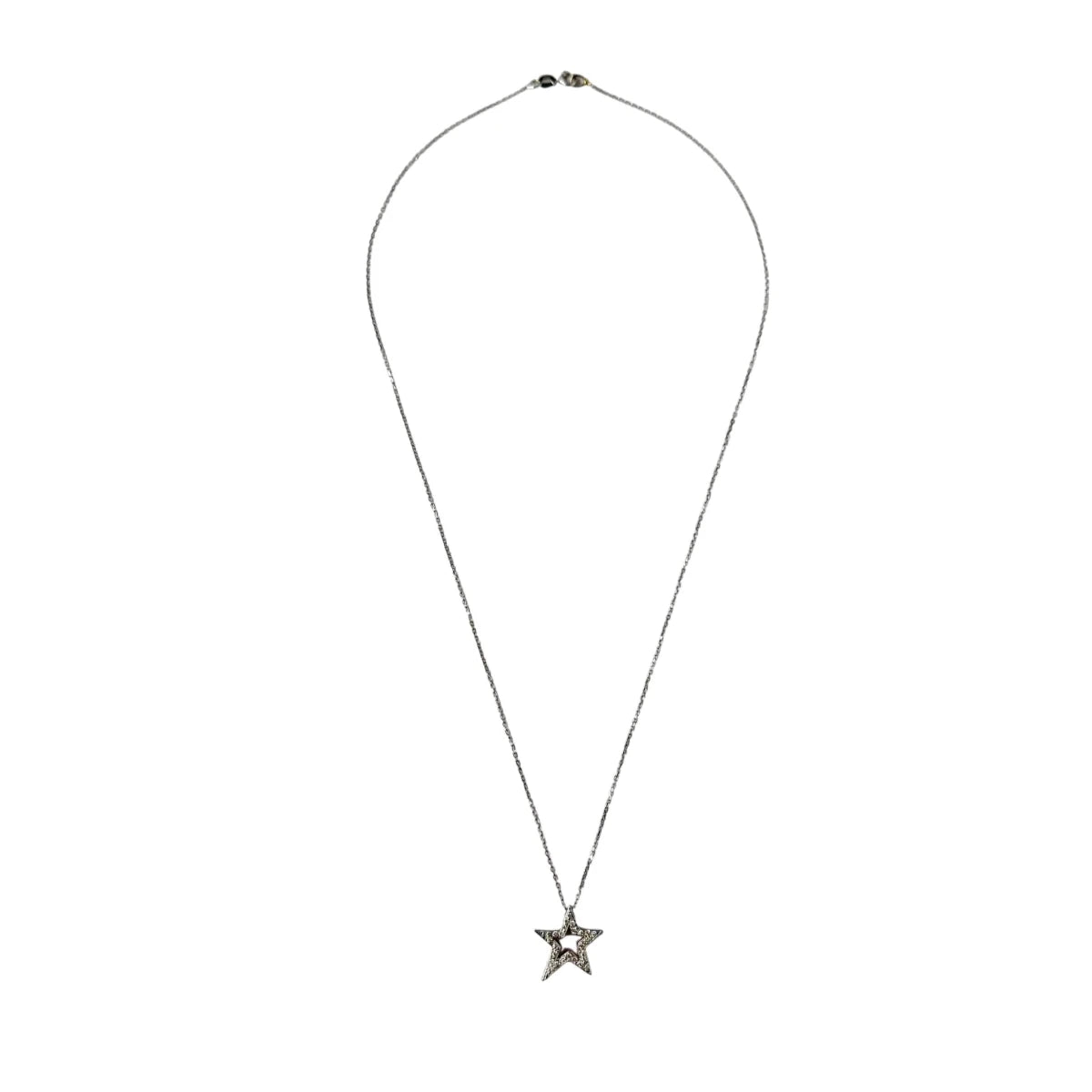 Collier Pendentif Étoile en or blanc et diamants - Castafiore
