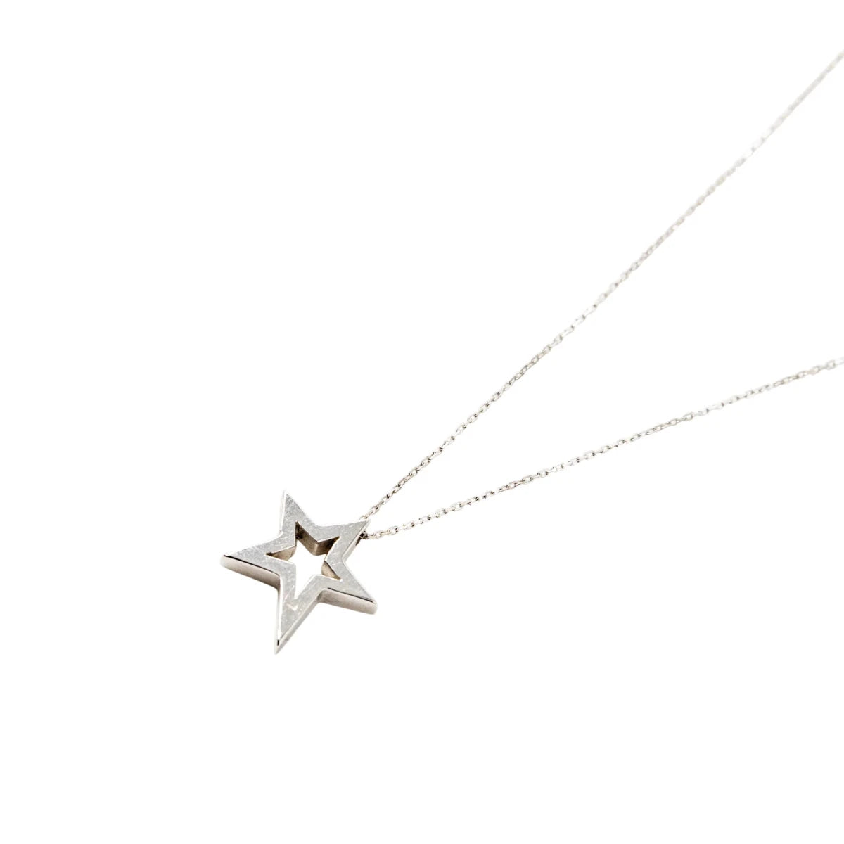Collier Pendentif Étoile en or blanc et diamants - Castafiore