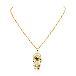 Collier Pendentif FRED en or jaune et diamants - Castafiore