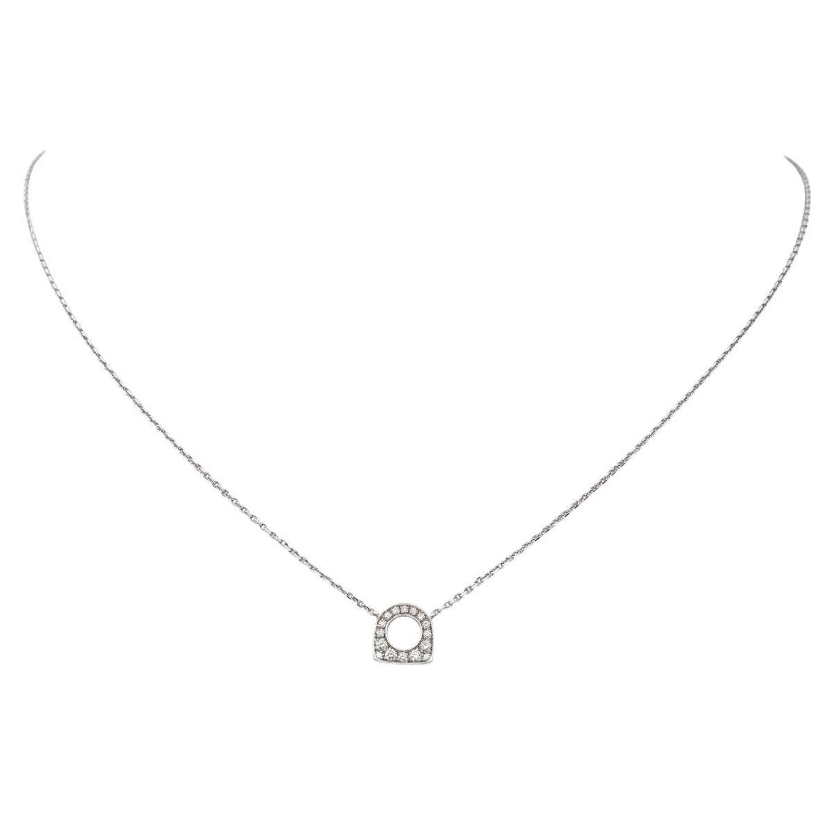 Collier Pendentif FRED "Success" en or blanc et diamants - Castafiore