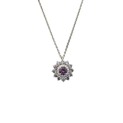 Collier Pendentif GEMMYO "Lefkos Camaïeux" en or jaune, tourmaline et diamants - Castafiore