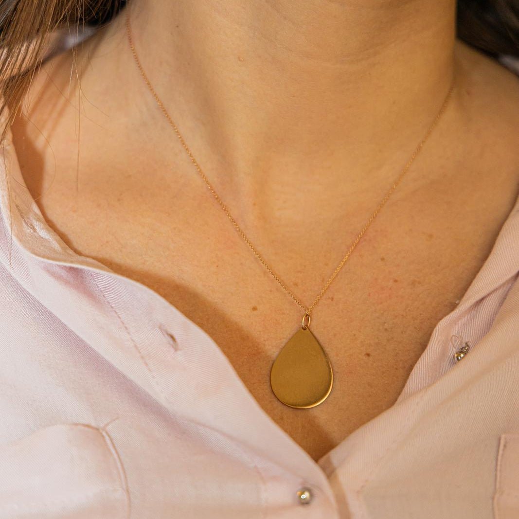 Ginette NY Necklace Bliss on Chain pendant Rose gold