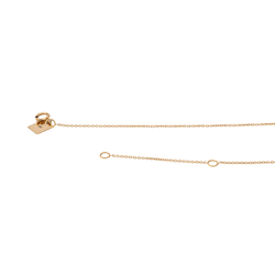 Ginette NY Necklace Bliss on Chain pendant Rose gold
