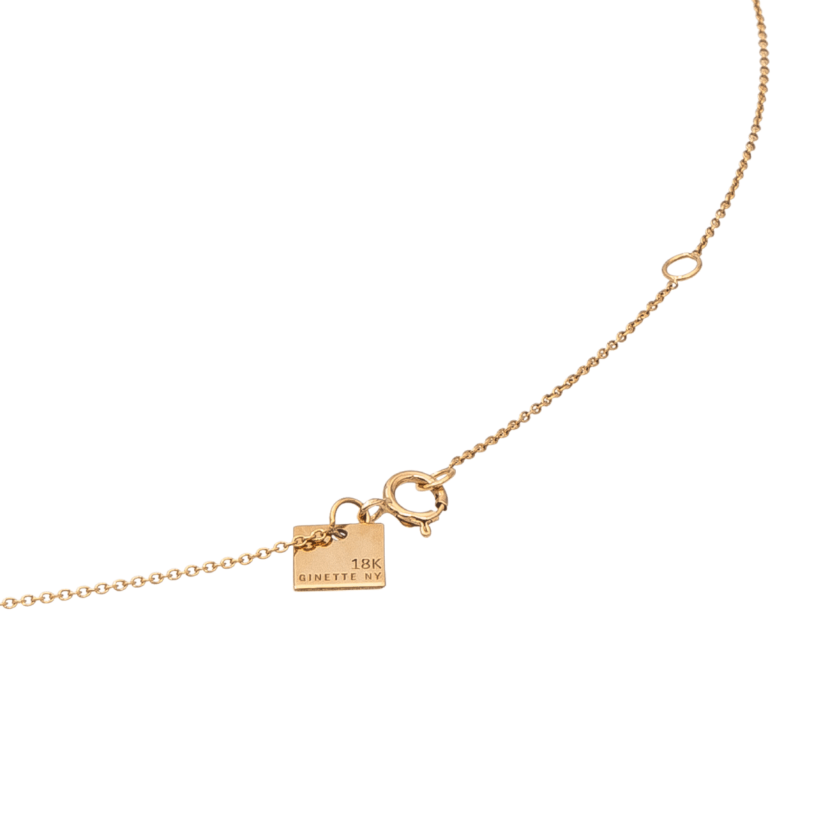 Ginette NY Necklace Bliss on Chain pendant Rose gold