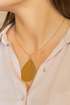 Collier Pendentif GINETTE NY "Jumbo bliss on chain" en or rose - Castafiore