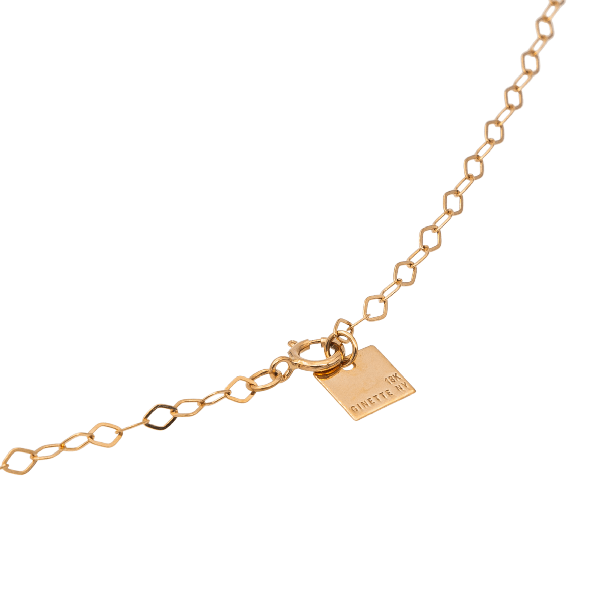 Collier Pendentif GINETTE NY "Jumbo donut on chain" en or rose - Castafiore