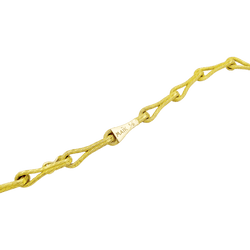 Necklace Henri Hecht Maïk, "The Clown and the Lion", yellow gold, enamel, rubies and emeralds.
