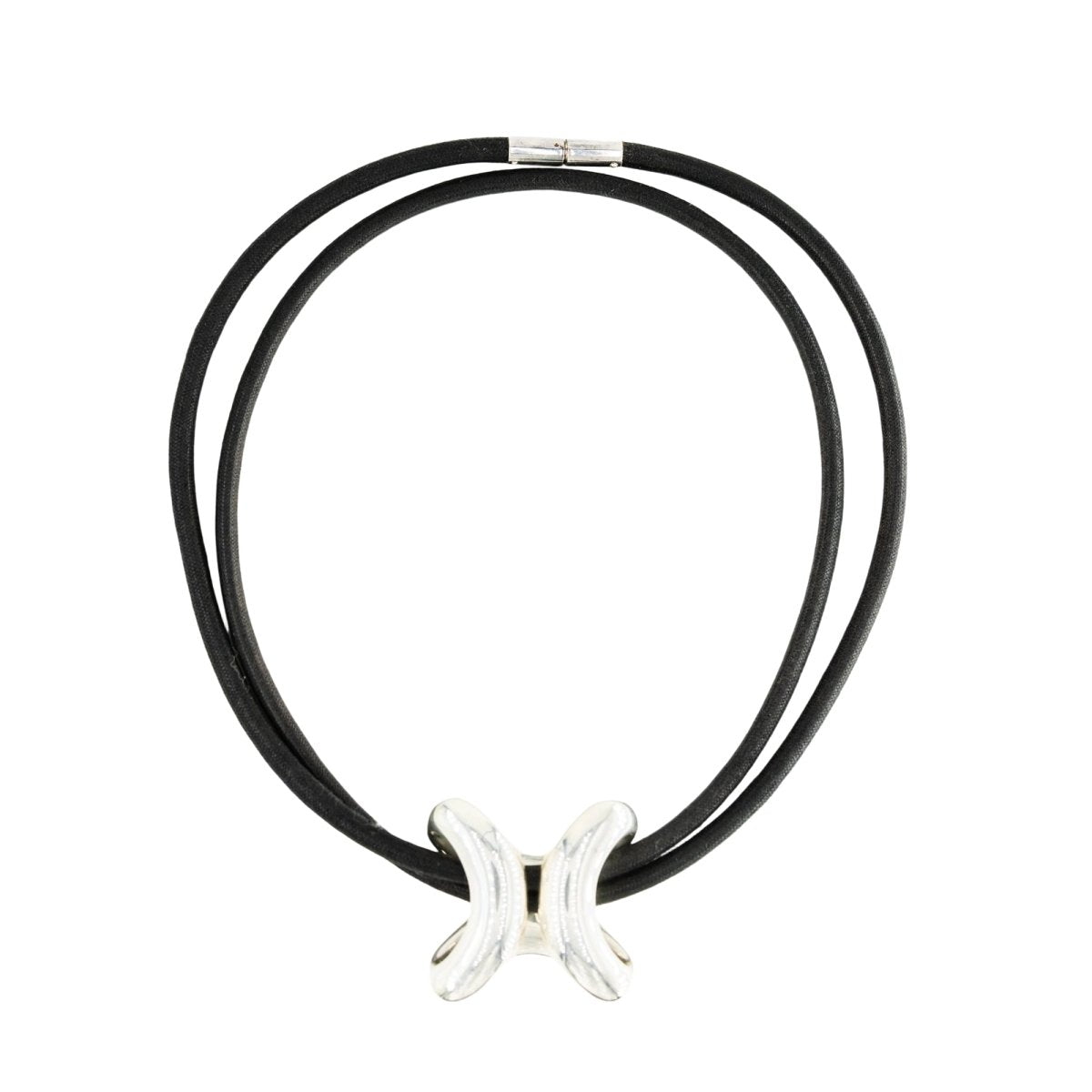 Collier Pendentif HERMÈS "Lima" en argent - Castafiore