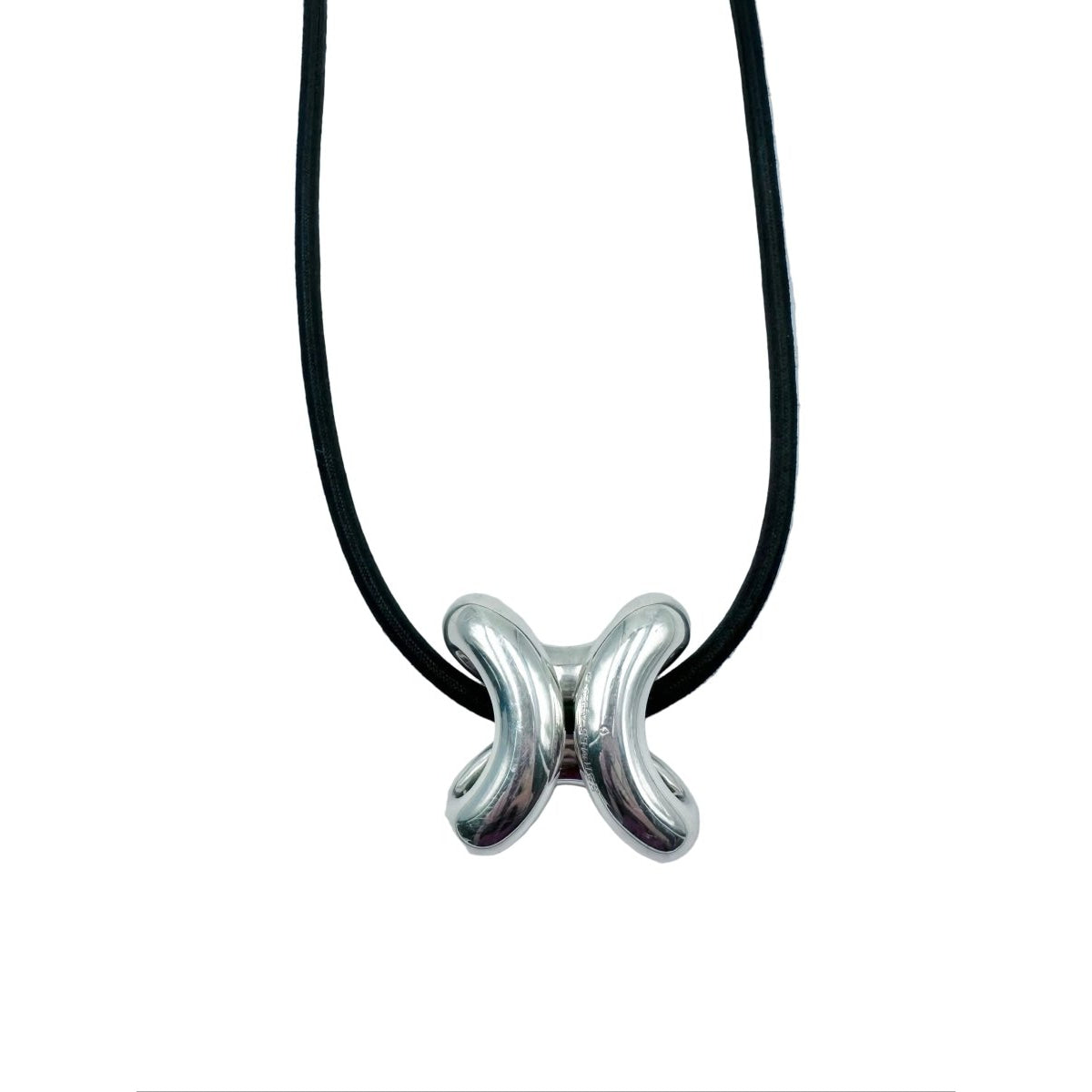 Collier Pendentif HERMÈS "Lima" en argent - Castafiore