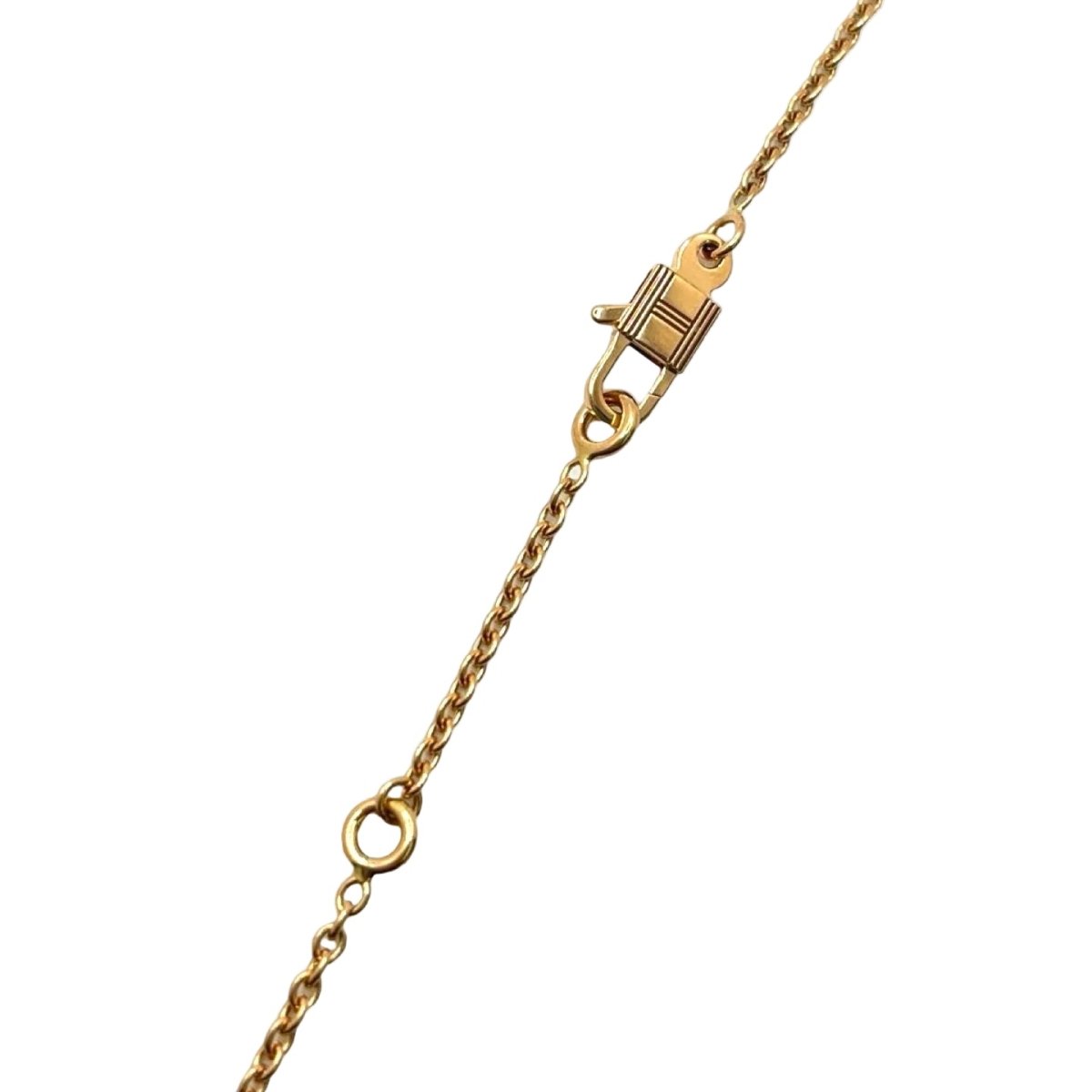 Collier Pendentif HERMÈS "Sac Birkin" en or rose et diamants - Castafiore