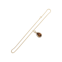 Collier Pendentif H.STERN en or jaune, citrine et diamants - Castafiore