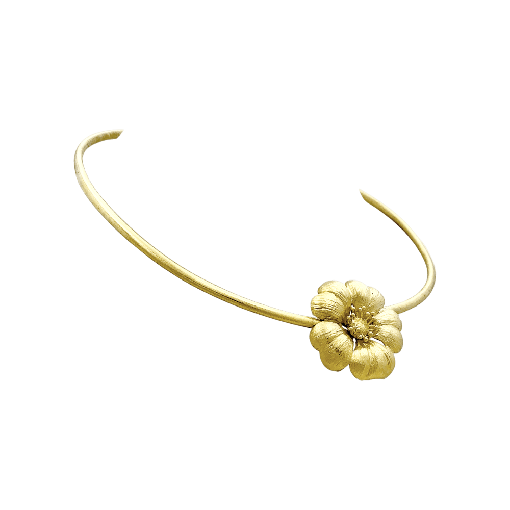 Necklace Lalaounis "Fleur" in yellow gold.