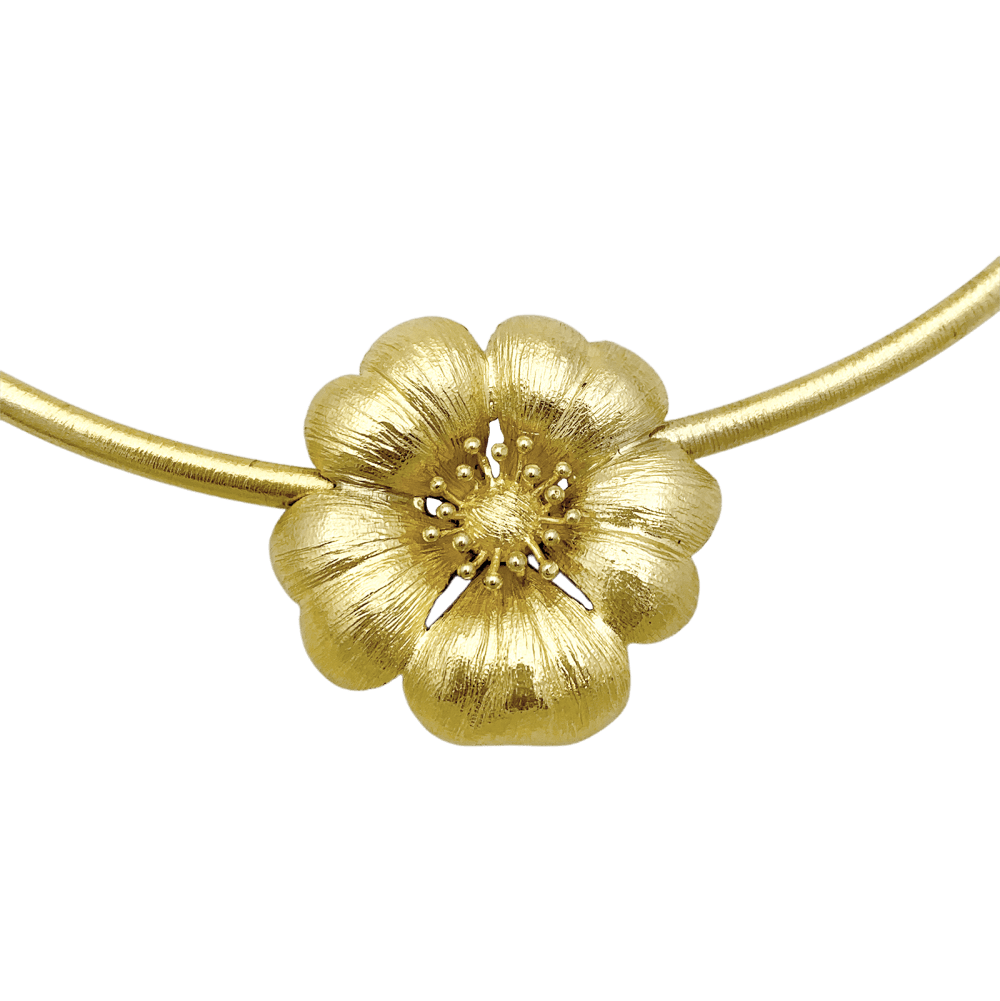 Necklace Lalaounis "Fleur" in yellow gold.