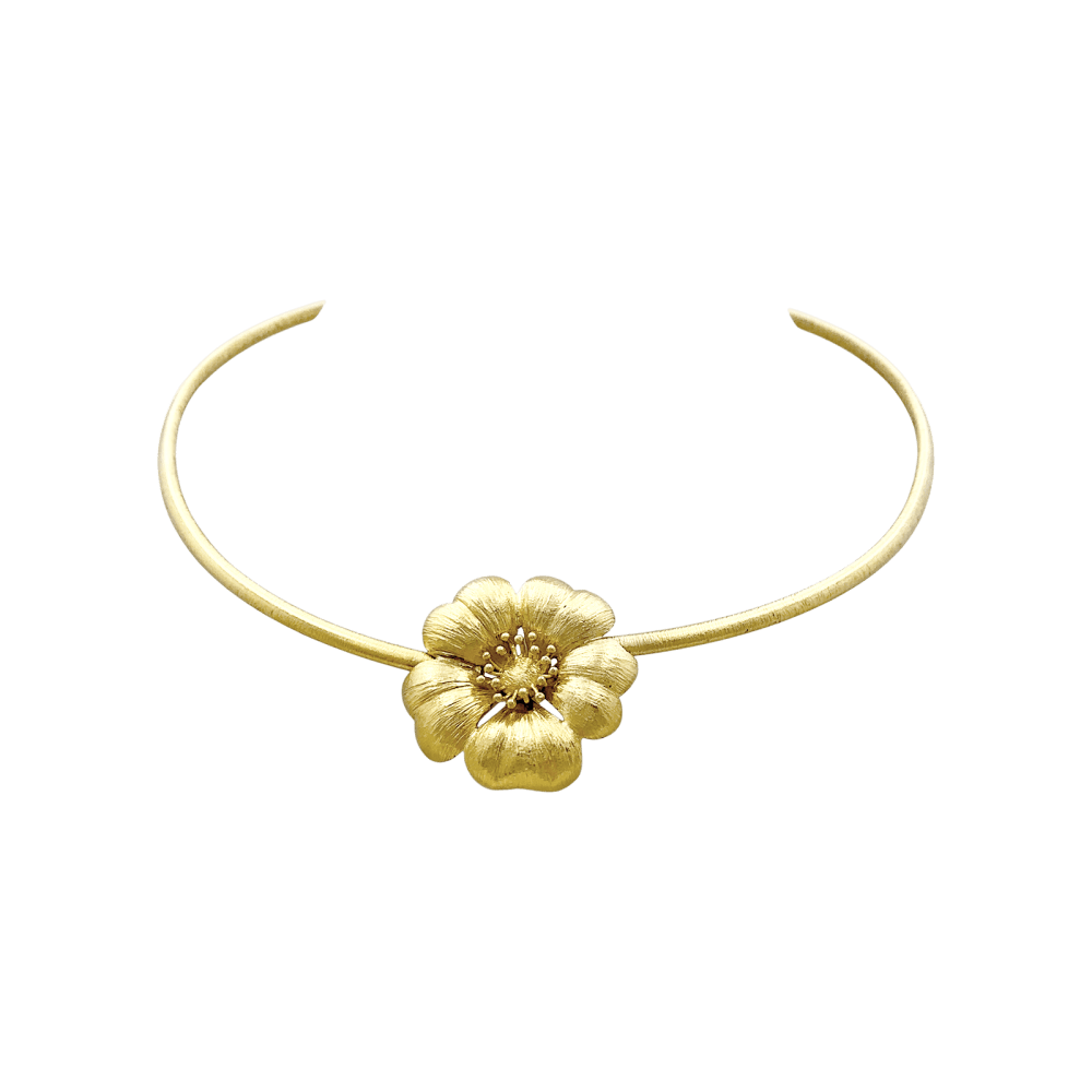 Necklace Lalaounis "Fleur" in yellow gold.