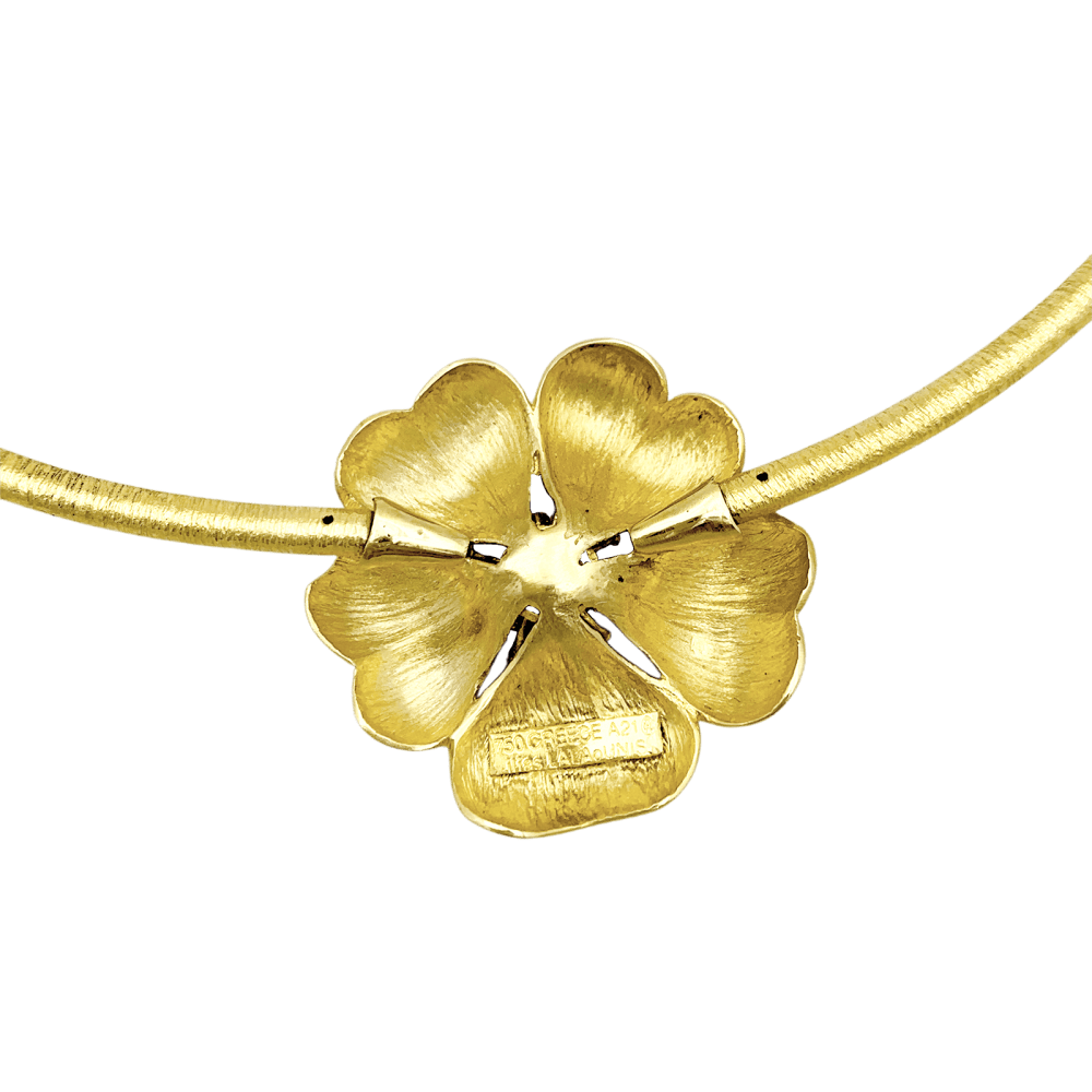 Necklace Lalaounis "Fleur" in yellow gold.