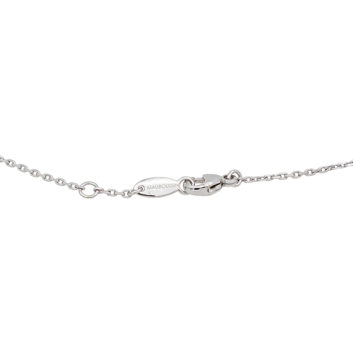Collier Pendentif MAUBOUSSIN "French Valentine" en or blanc et diamants - Castafiore