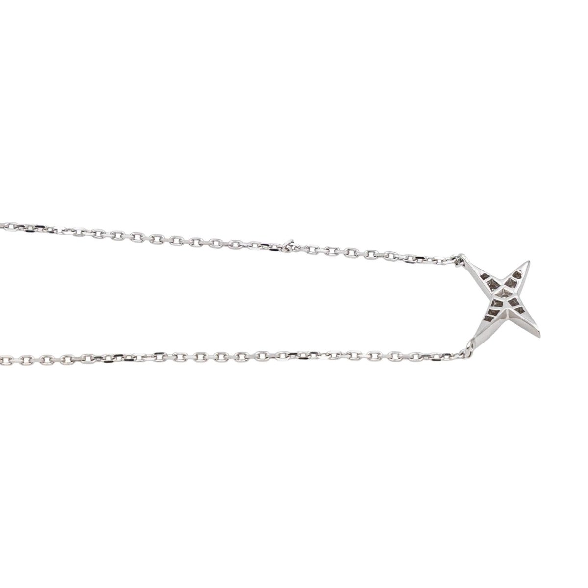 Collier Pendentif MAUBOUSSIN "French Valentine" en or blanc et diamants - Castafiore