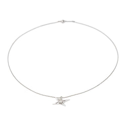 Collier Pendentif MAUBOUSSIN "Ma Princesse à moi" en or blanc et diamants - Castafiore