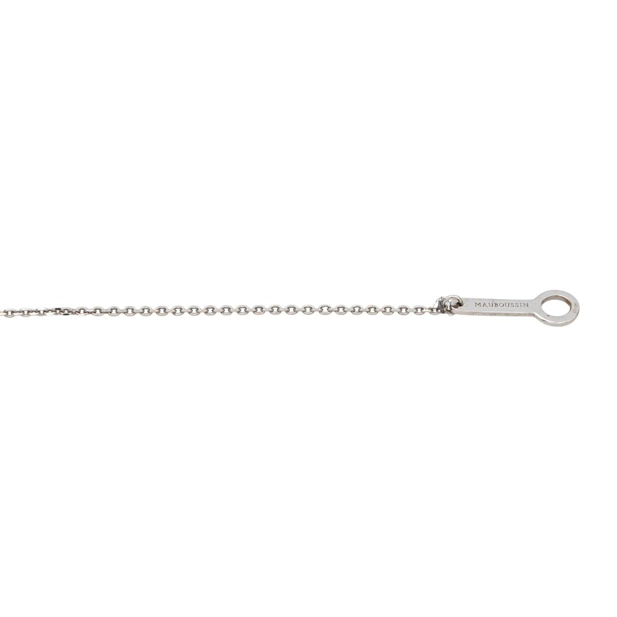 Collier Pendentif MAUBOUSSIN "Ma Princesse à moi" en or blanc et diamants - Castafiore